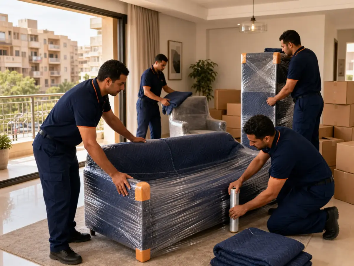 الجيزة مع الكابتن لنقل وتغليف الأثاث
