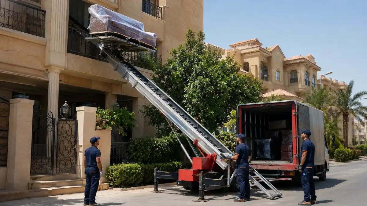 ونش رفع الأثاث من الكابتن